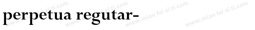 perpetua regutar字体转换